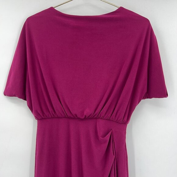 Eliza J Women's Sheath Fuchsia Ruched Side Mini Dress Size 6 - Picture 5 of 9